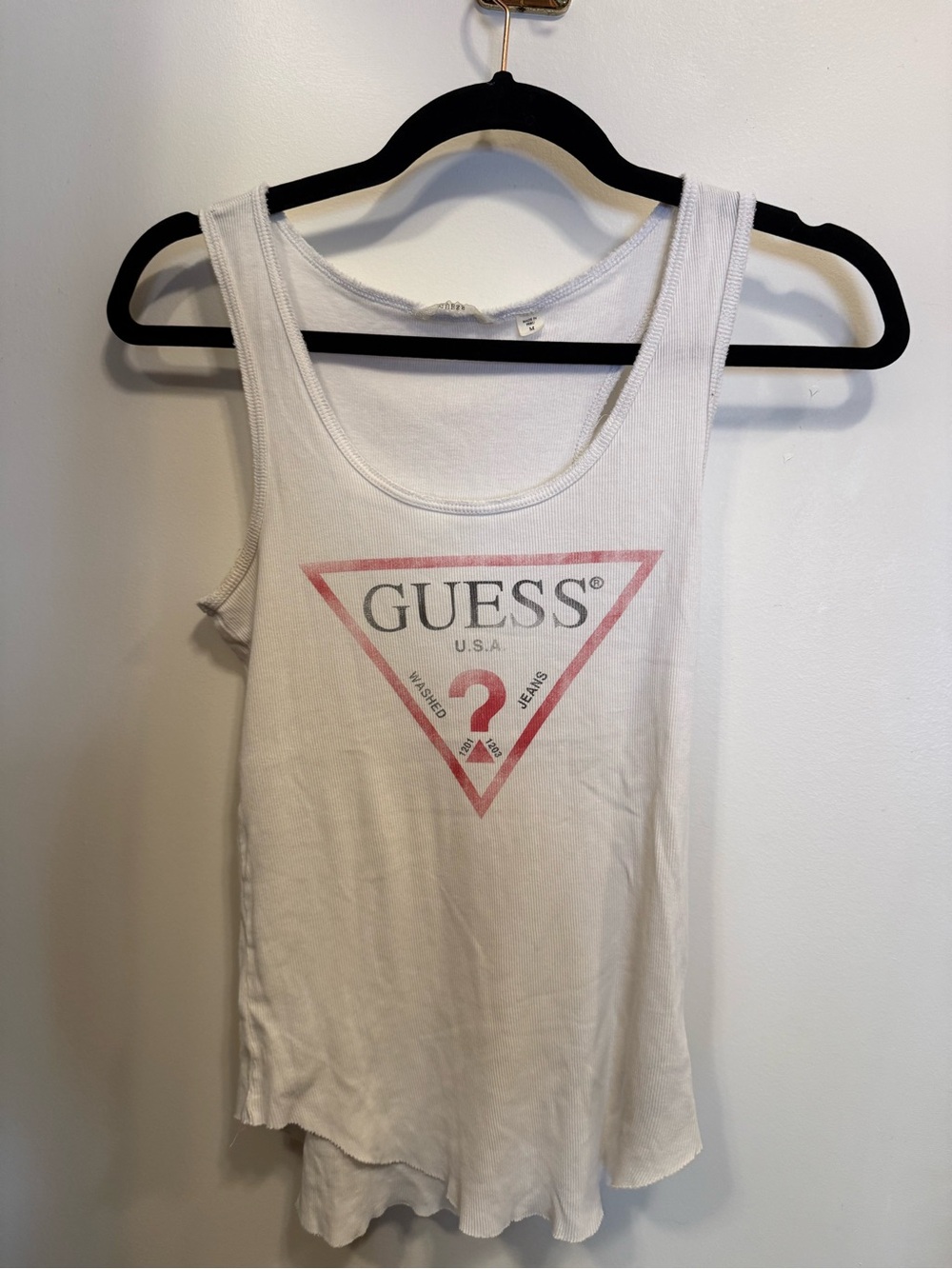 Women’s GUESS White Tank Top